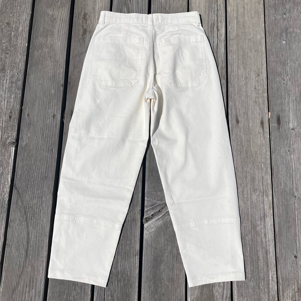 Everlane The Utility Barrel Pant - Bone (8) - Picture 4 of 6